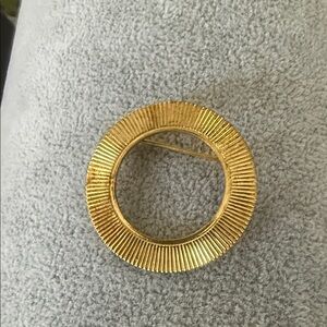 Gold Circular Brooch